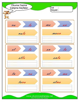 u sesi Grubu Çalışma Sayfaları